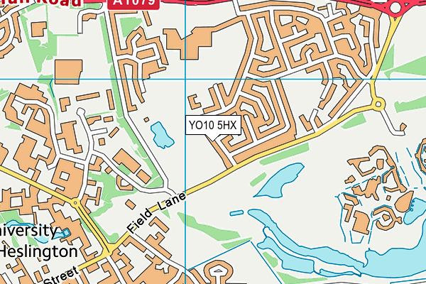 YO10 5HX map - OS VectorMap District (Ordnance Survey)