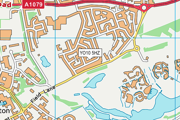 YO10 5HZ map - OS VectorMap District (Ordnance Survey)