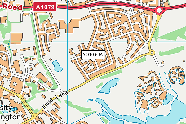 YO10 5JA map - OS VectorMap District (Ordnance Survey)