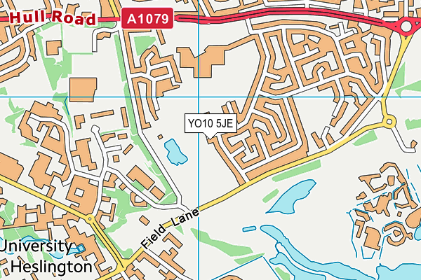 YO10 5JE map - OS VectorMap District (Ordnance Survey)
