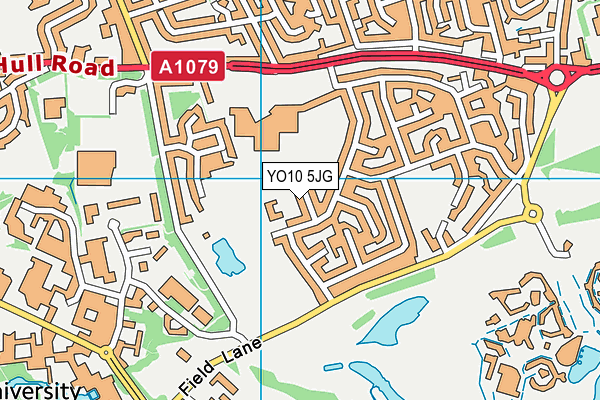 YO10 5JG map - OS VectorMap District (Ordnance Survey)
