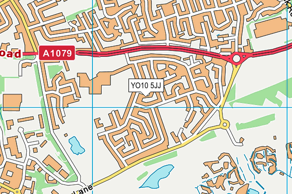 YO10 5JJ map - OS VectorMap District (Ordnance Survey)