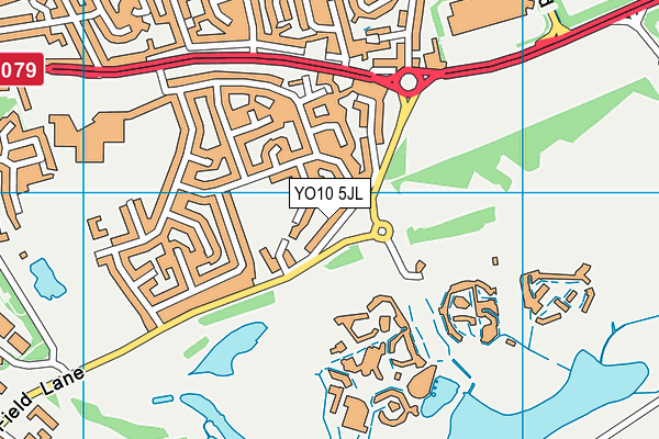 YO10 5JL map - OS VectorMap District (Ordnance Survey)