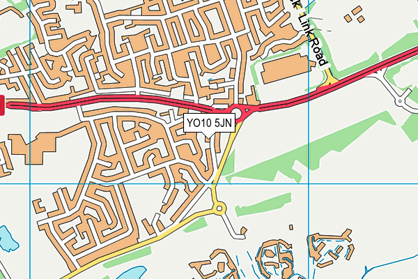 YO10 5JN map - OS VectorMap District (Ordnance Survey)