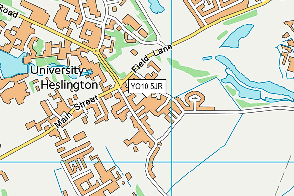YO10 5JR map - OS VectorMap District (Ordnance Survey)