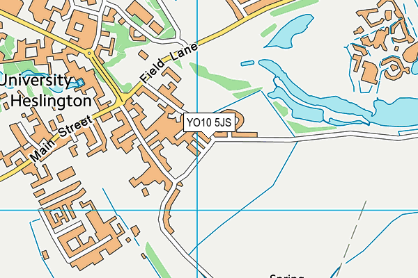 YO10 5JS map - OS VectorMap District (Ordnance Survey)