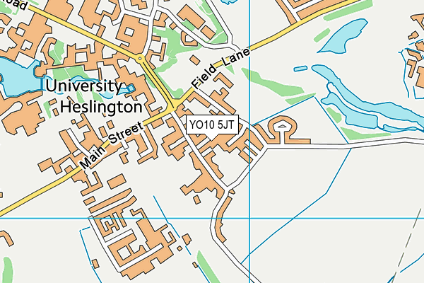 YO10 5JT map - OS VectorMap District (Ordnance Survey)