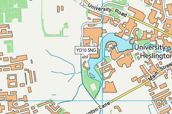 YO10 5NG map - OS VectorMap District (Ordnance Survey)