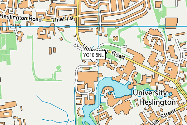 YO10 5NL map - OS VectorMap District (Ordnance Survey)