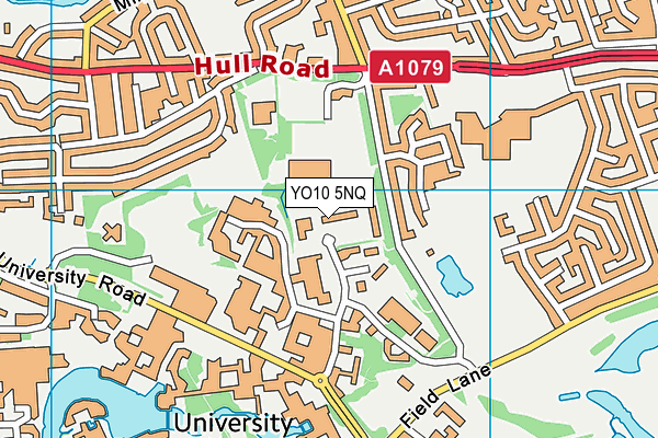 YO10 5NQ map - OS VectorMap District (Ordnance Survey)