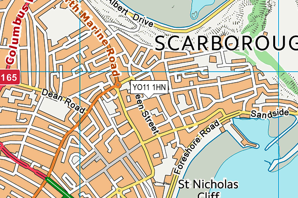 YO11 1HN map - OS VectorMap District (Ordnance Survey)