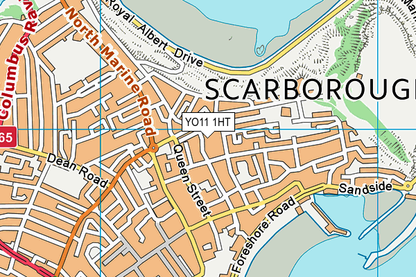 YO11 1HT map - OS VectorMap District (Ordnance Survey)