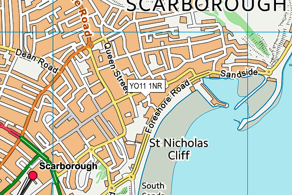 YO11 1NR map - OS VectorMap District (Ordnance Survey)