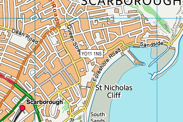 YO11 1NS map - OS VectorMap District (Ordnance Survey)