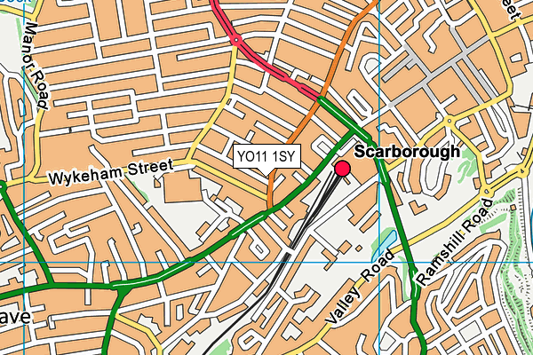 YO11 1SY map - OS VectorMap District (Ordnance Survey)