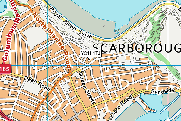 YO11 1TJ map - OS VectorMap District (Ordnance Survey)