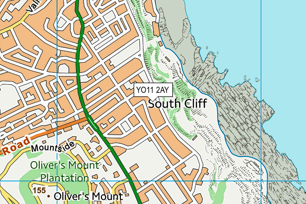Ambassador Hotel map (YO11 2AY) - OS VectorMap District (Ordnance Survey)