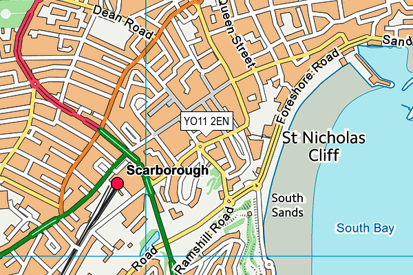 YO11 2EN map - OS VectorMap District (Ordnance Survey)