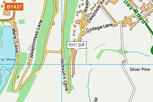 YO11 2UF map - OS VectorMap District (Ordnance Survey)