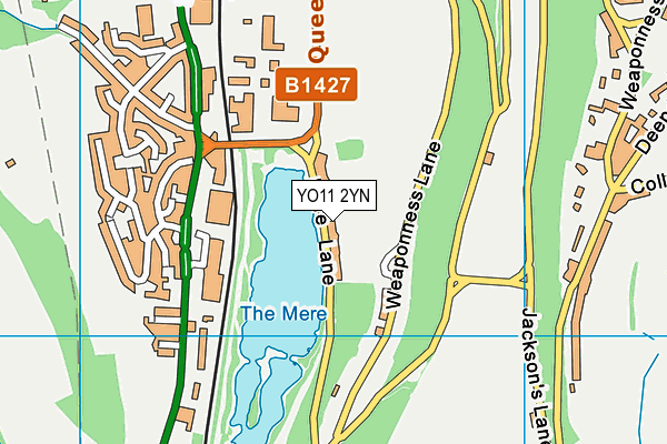 YO11 2YN map - OS VectorMap District (Ordnance Survey)