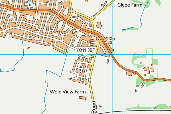 YO11 3BF map - OS VectorMap District (Ordnance Survey)