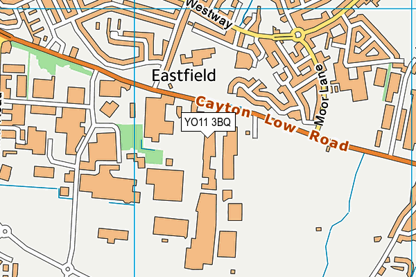 Cambian Scarborough School map (YO11 3BQ) - OS VectorMap District (Ordnance Survey)