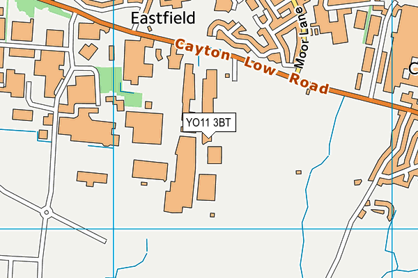 YO11 3BT map - OS VectorMap District (Ordnance Survey)
