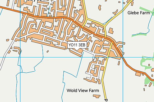 YO11 3EB map - OS VectorMap District (Ordnance Survey)