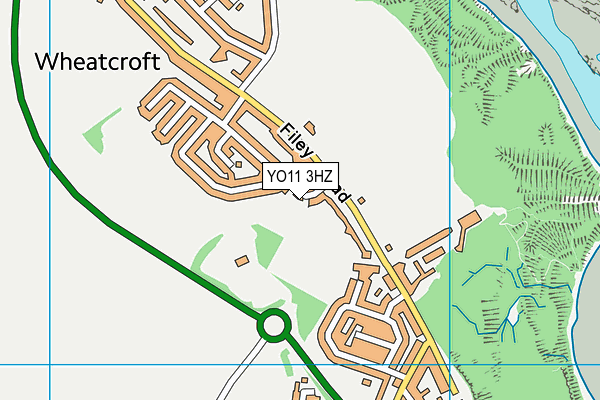 YO11 3HZ map - OS VectorMap District (Ordnance Survey)