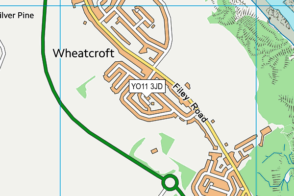 YO11 3JD map - OS VectorMap District (Ordnance Survey)