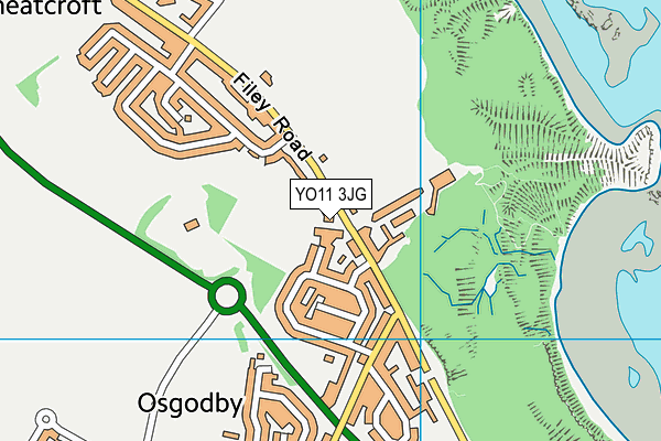 YO11 3JG map - OS VectorMap District (Ordnance Survey)