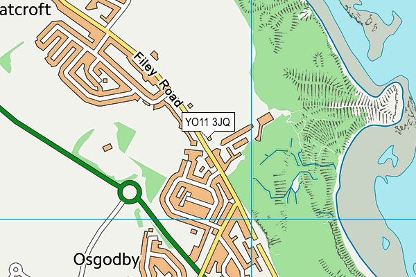 YO11 3JQ map - OS VectorMap District (Ordnance Survey)