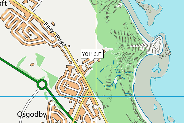 YO11 3JT map - OS VectorMap District (Ordnance Survey)