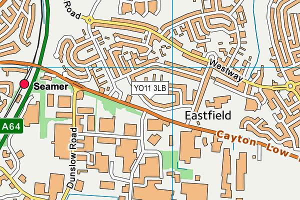 YO11 3LB map - OS VectorMap District (Ordnance Survey)