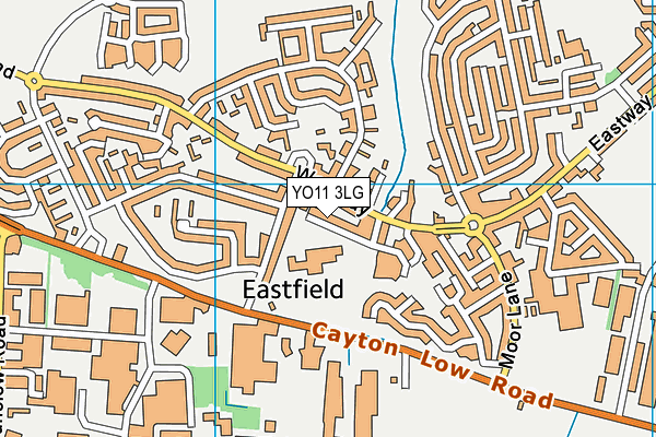 Braeburn Primary And Nursery Academy map (YO11 3LG) - OS VectorMap District (Ordnance Survey)