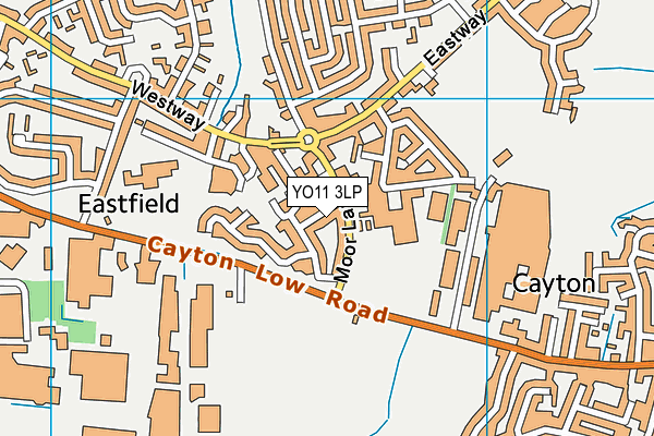 YO11 3LP map - OS VectorMap District (Ordnance Survey)