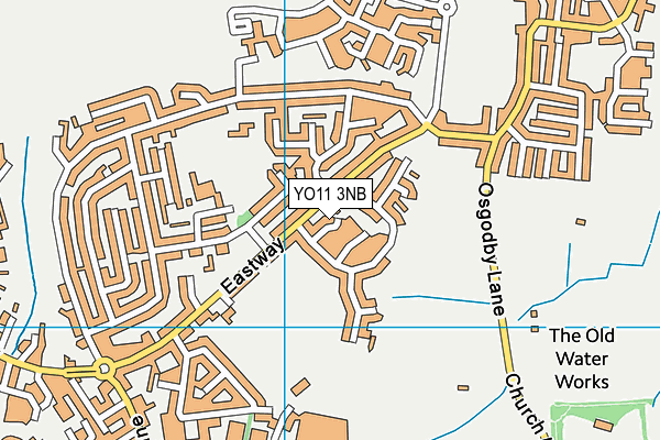 YO11 3NB map - OS VectorMap District (Ordnance Survey)