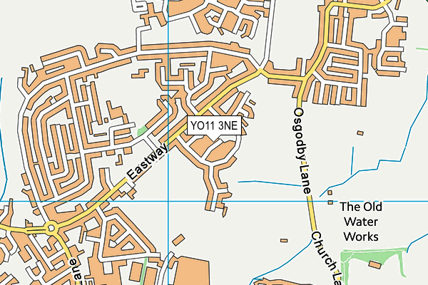 YO11 3NE map - OS VectorMap District (Ordnance Survey)