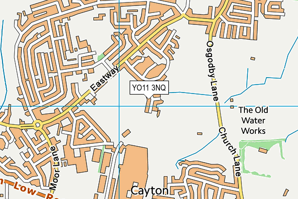 YO11 3NQ map - OS VectorMap District (Ordnance Survey)
