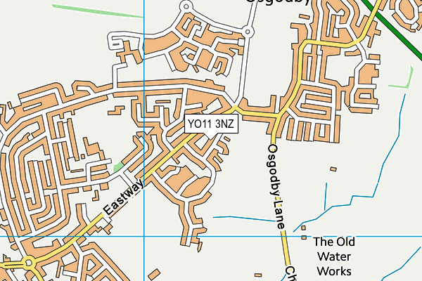 YO11 3NZ map - OS VectorMap District (Ordnance Survey)