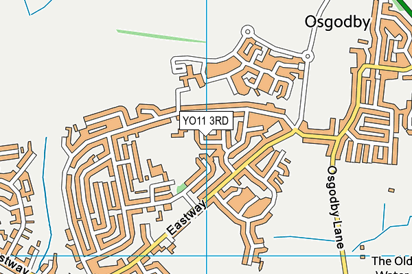 YO11 3RD map - OS VectorMap District (Ordnance Survey)