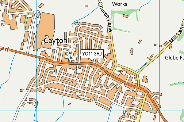 YO11 3RJ map - OS VectorMap District (Ordnance Survey)