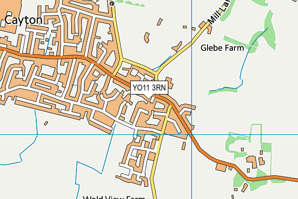 YO11 3RN map - OS VectorMap District (Ordnance Survey)