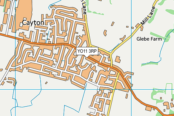 YO11 3RP map - OS VectorMap District (Ordnance Survey)