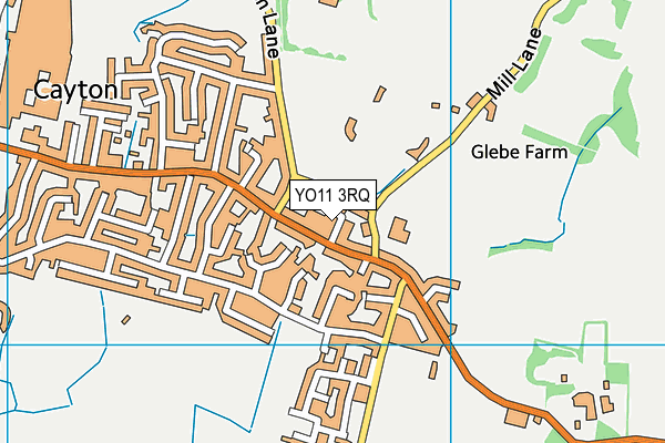 YO11 3RQ map - OS VectorMap District (Ordnance Survey)
