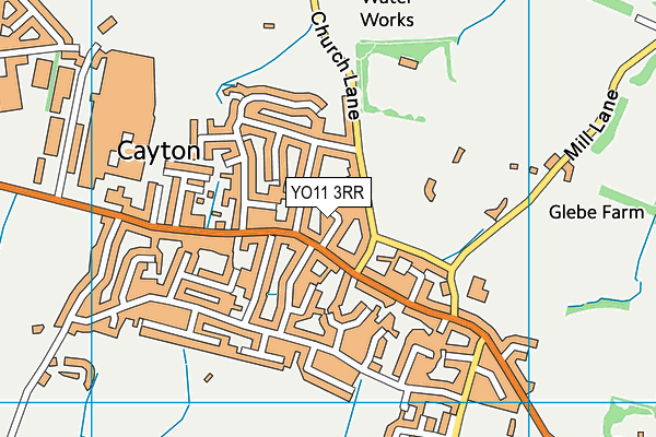 YO11 3RR map - OS VectorMap District (Ordnance Survey)