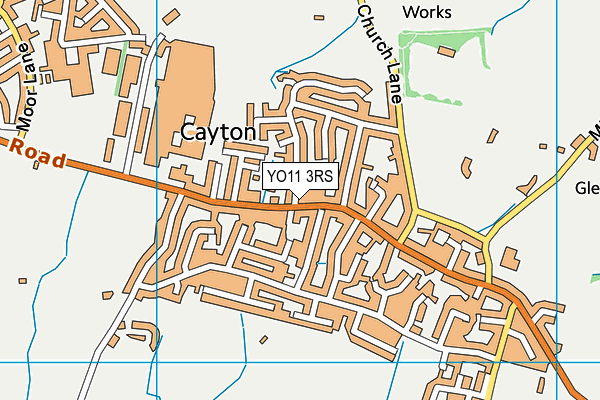 YO11 3RS map - OS VectorMap District (Ordnance Survey)