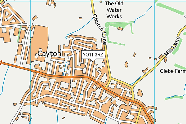 YO11 3RZ map - OS VectorMap District (Ordnance Survey)