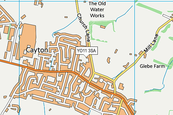 YO11 3SA map - OS VectorMap District (Ordnance Survey)