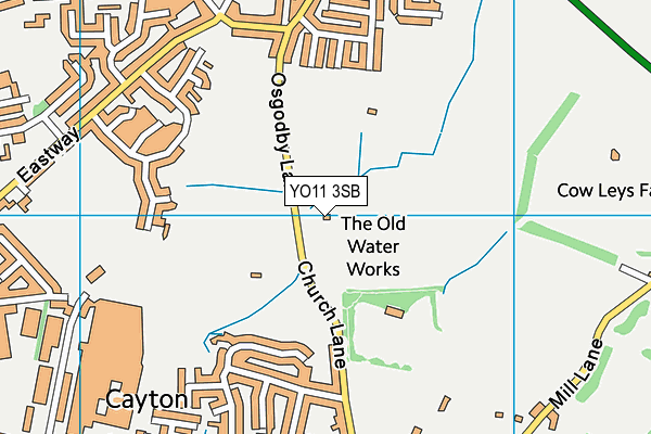YO11 3SB map - OS VectorMap District (Ordnance Survey)